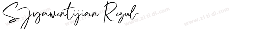 SJyawentijian Regul字体转换 SJyawentijian Regul字体转换